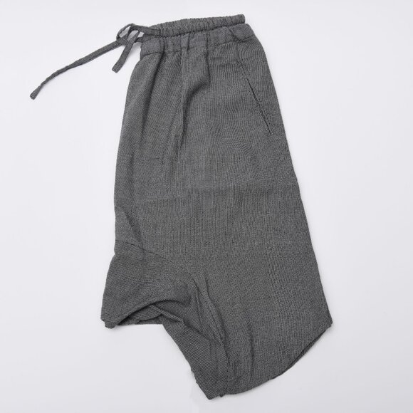 MARRAKSHI LIFE Men's Linen drop crotch harem shorts - Picture 4 of 9